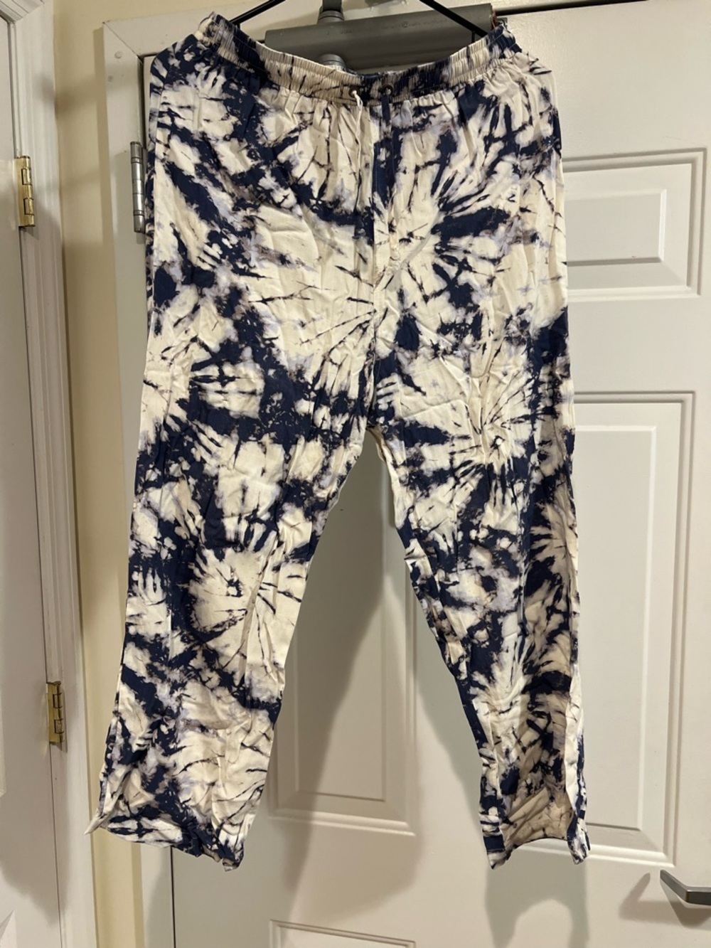 wild fable Navy and White Tie-Dye Jogger Pants